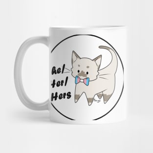 She/Her/Hers Pronouns Kitty (v2) Mug